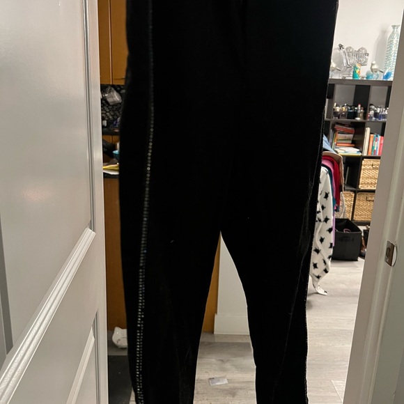 Laura Black Boot Cut Jeans with Bling Piping - Picture 5 of 6